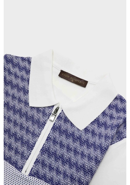 Fermuarlı Polo Yaka Kısa Kol Erkek T-Shirt