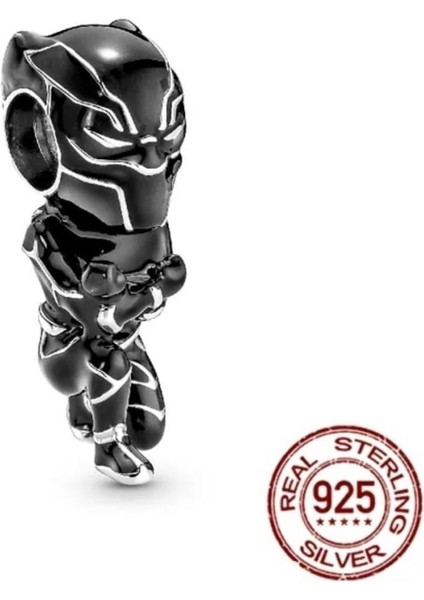 Black Panther 925 Ayar Gümüş Charm Marvels fiyatları