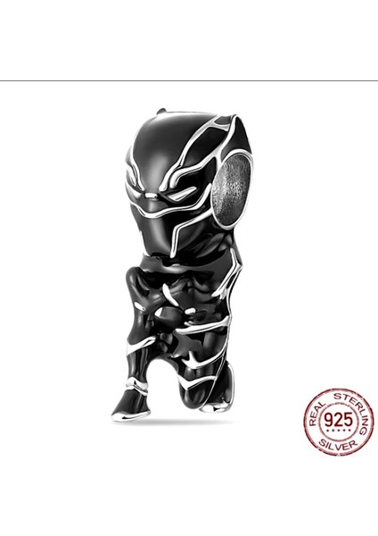 Black Panther 925 Ayar Gümüş Charm Marvels indirimleri