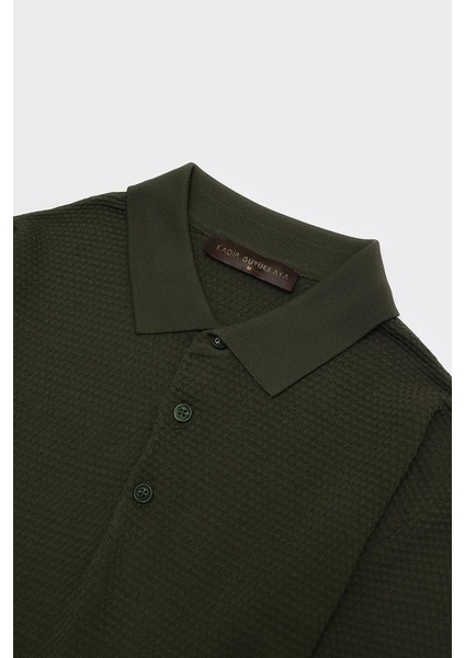 Düğmeli Polo Yaka Kısa Kol Erkek T-Shirt