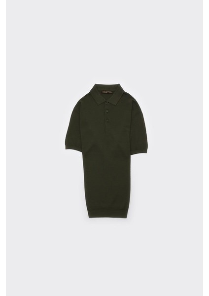 Düğmeli Polo Yaka Kısa Kol Erkek T-Shirt fırsatları