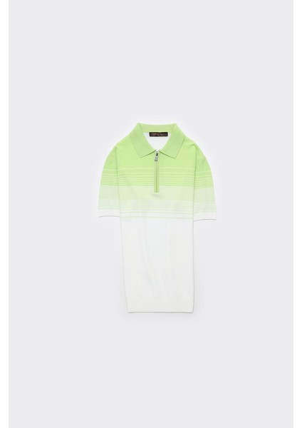 Fermuarlı Polo Yaka Kısa Kol Erkek T-Shirt fiyatları