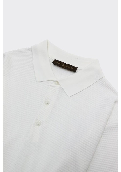 Düğmeli Polo Yaka Kısa Kol Erkek T-Shirt