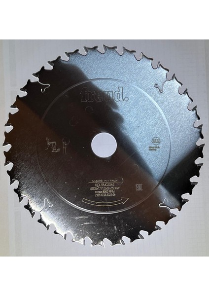LCL5M 02026 Elmas Daire 210X32 Ince Ahşap Çita Kesim