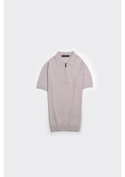 Fermuarlı Polo Yaka Kısa Kol Erkek T-Shirt fiyatları