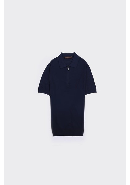 Fermuarlı Polo Yaka Kısa Kol Erkek T-Shirt indirimleri