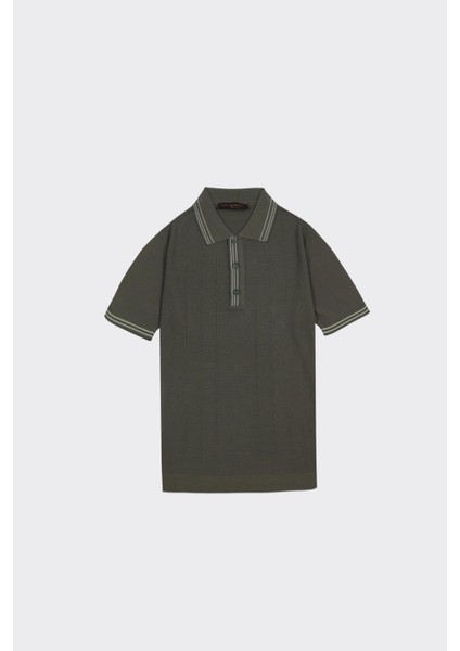 Fermuarlı Polo Yaka Kısa Kol Erkek T-Shirt indirimleri