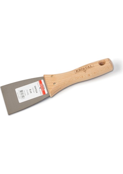 Ispatula 8 cm Ahşap Saplı - Inox (24) 36656