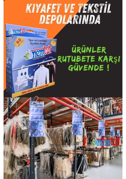 Rutubet Giderici Nem Emici Koku Küf ve Korozyon Önleyici 3 Kutu 6 Paket 3 kg