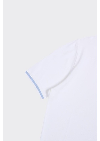 Fermuarlı Polo Yaka Kısa Kol Erkek T-Shirt indirimleri