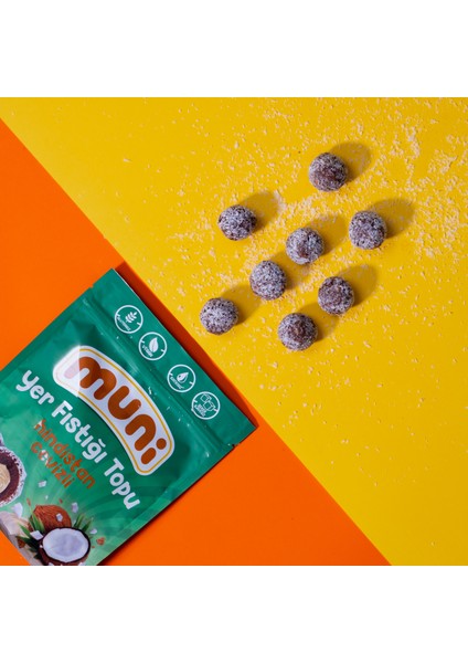 Hindistan Cevizli Yer Fıstığı Topu, 80 gr x 6 Adet fırsatları