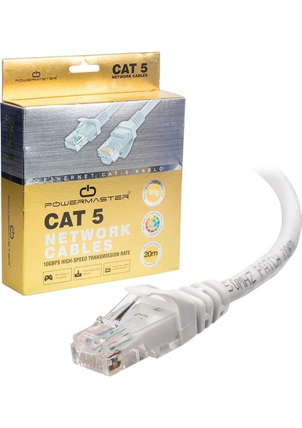 Kablo.cat5 20 Metre Gri Kutulu (K246)