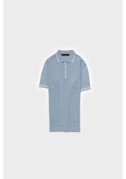 Fermuarlı Polo Yaka Kısa Kol Erkek T-Shirt fiyatları