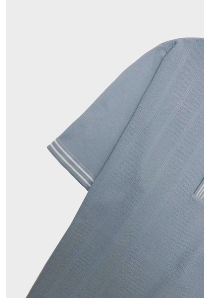 Fermuarlı Polo Yaka Kısa Kol Erkek T-Shirt modelleri