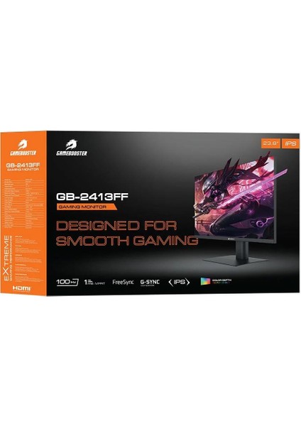 Gamebooster GB-2413FF 23.8'' 100Hz 1ms HDMI Dp Freesync Gsync Fhd IPS Gaming Monitör