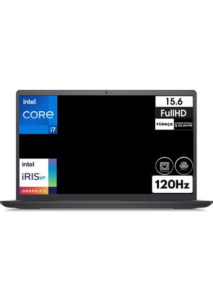 Vostro 3530 I7-1355U 32 GB 2 Tb SSD Windows 11 Pro Iris Xe Graphics 15.6" Full Hd Notebook N1601PVNB3530U Cb9