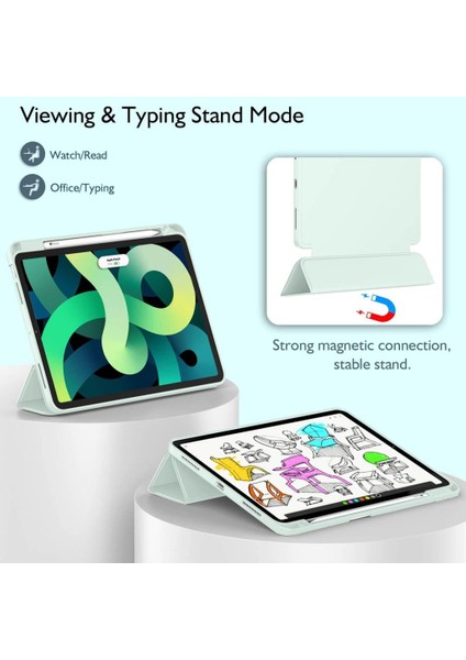 Apple iPad Air 11inç M2/M3 2025-2024 Kılıf Pen Charge Kalem Bölmeli fırsatları