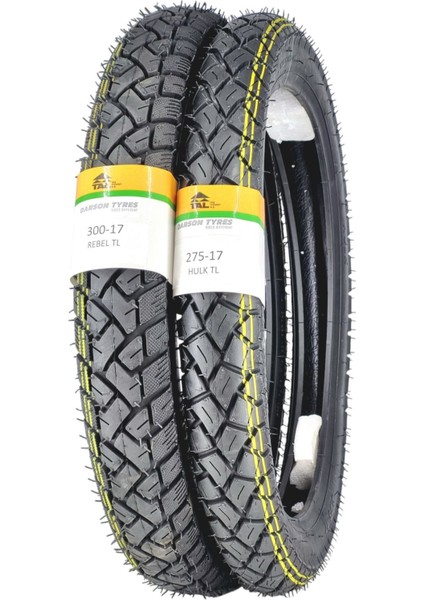 Cup Geniş Tip Lastik 300-17 ve 275-17 Tl (Tubeless - Dubleks) Rebelhulk