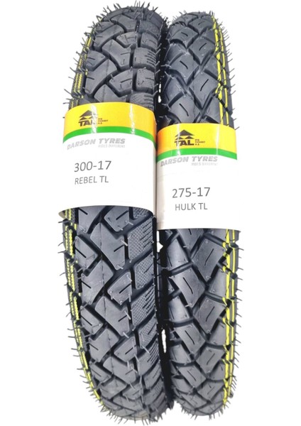 Cup Geniş Tip Lastik 300-17 ve 275-17 Tl (Tubeless - Dubleks) Rebelhulk