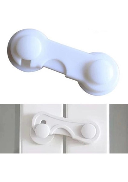 Bebek Çocuk Güvenliği Çekmece ve Dolap Için Kendiliğinde Yapışkanlı Vidasız Kapak Kilidi