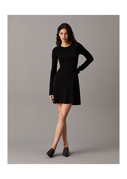 Ck Intarsıa Sweater Dress