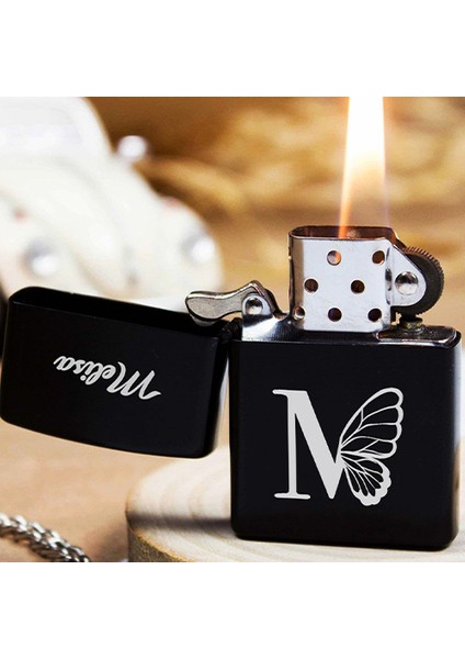 Kişiye Özel Isimli Benzinli Siyah Zippo Çakmak fiyatları
