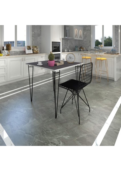 Knsz Masa Sandalye Takımı HEM75MAZLUM Grisyh 060*060 1 Sandalye Syhsyh