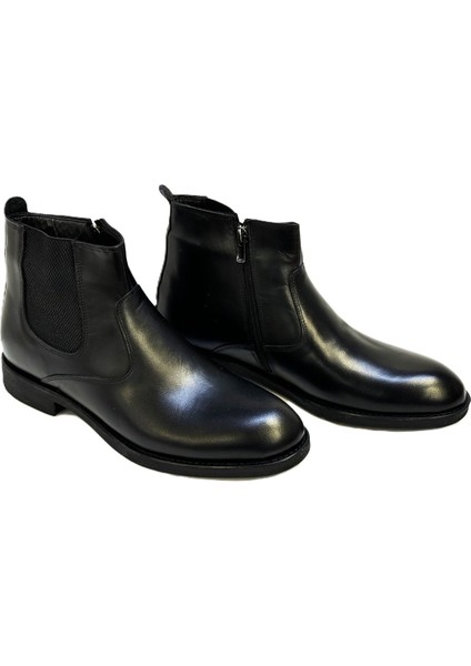 Kafkaslar Klasik Hakiki Deri Erkek Fermuarlı Bot modelleri