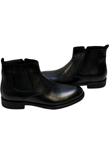 Kafkaslar Klasik Hakiki Deri Erkek Fermuarlı Bot indirimleri