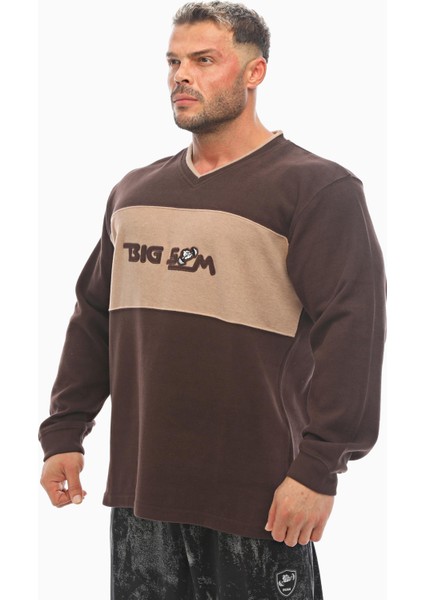 Kahverengi Kışlık Sweatshirt Big Sam 4654