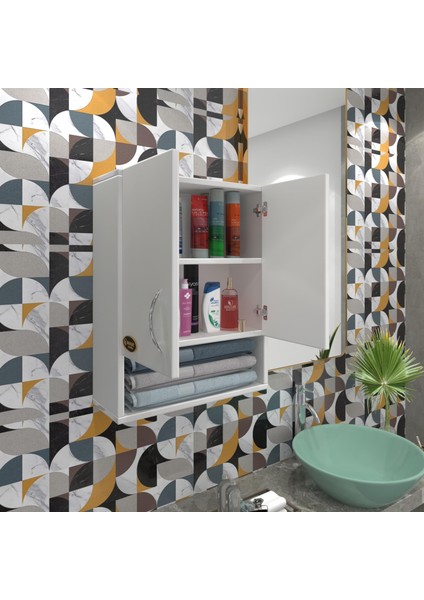 Kenzlife banyo ecza dolabı gogol byz 060*040*17 mutfak kapaklı arkalıklı altı kapaksız arkalıksız