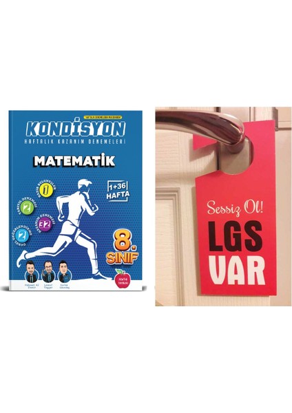 Newton 8.sınıf Lgs Kondisyon Matematik Deneme Seti + Hediye Kapı Askılık Uyarı Levha