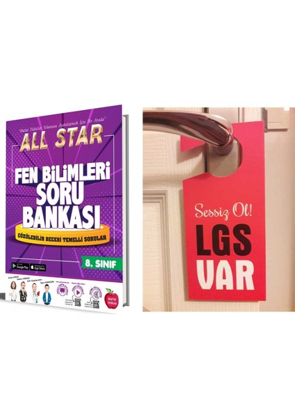 Newton 8.sınıf Lgs All Star Fen Bilimleri Soru Bankası + Hediye Kapı Askılık Uyarı Levha