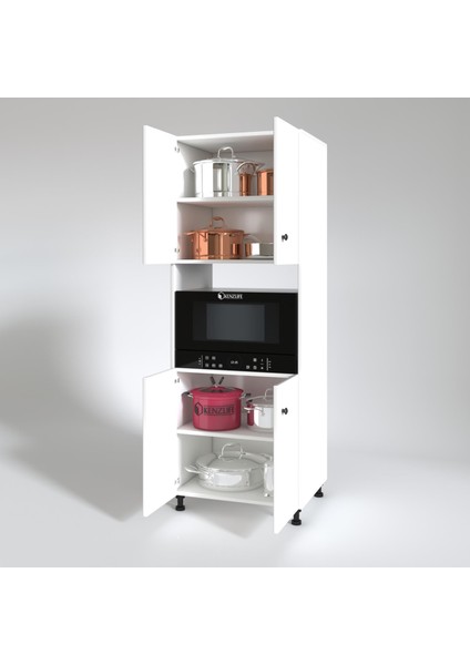 Kenzlife fırın dolabı cahide byz 180*65*50 mutfak XLARGE ayaklı banyo kiler ofis