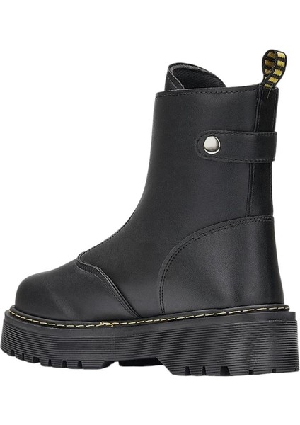 Önden Fermuarlı Kadın Bot Siyah fırsatları