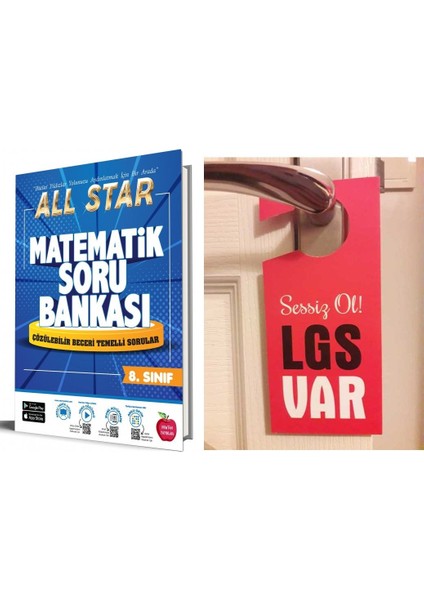 Newton 8.sınıf Lgs All Star Matematik Soru Bankası + Hediye Kapı Askılık Uyarı Levha