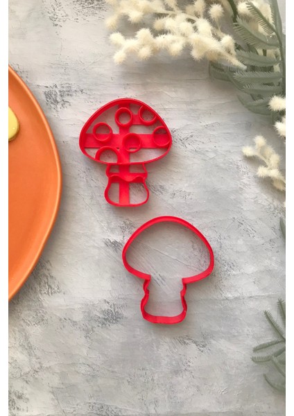 2'li Mantar Hamur Şekillendirici , Kurabiye Kalıbı, Seramik, Polimer Kil fiyatları