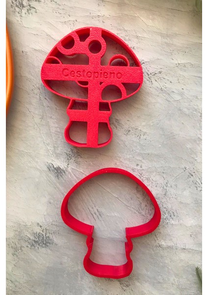 2'li Mantar Hamur Şekillendirici , Kurabiye Kalıbı, Seramik, Polimer Kil fırsatları