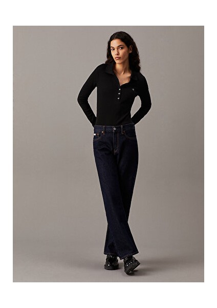 Woven Label Rıb Polo Body fırsatları