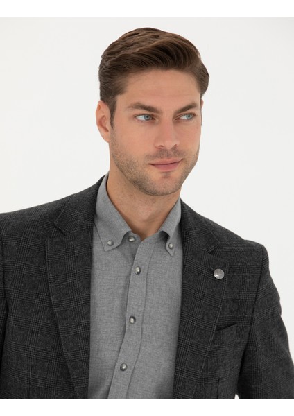 Erkek Füme Slim Fit Ceket 50273163-VR058 fiyatları