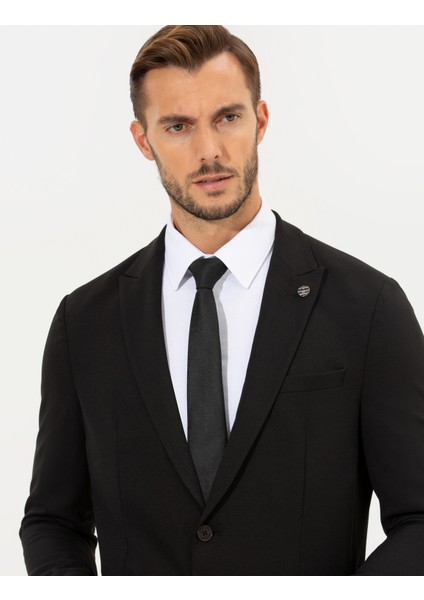 Erkek Siyah Ex. Slim Fit Takım Elbise 50261101-VR046 fiyatları
