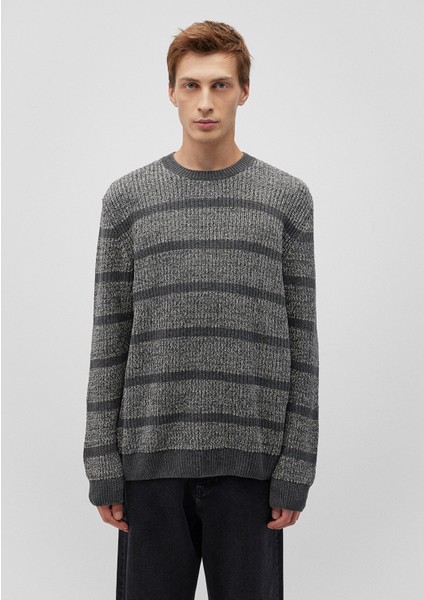 Çizgili Gri Kazak 0710229-70098 modelleri