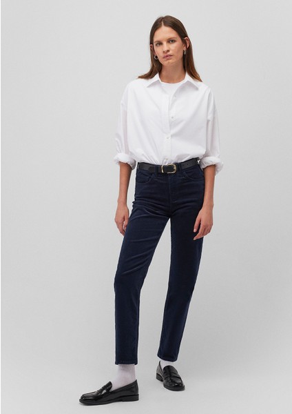 Cindy Lacivert Kadife Pantolon 100277-82993 fiyatları