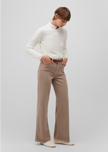 Malibu Kahverengi Kadife Pantolon 1010152-88345 fiyatları