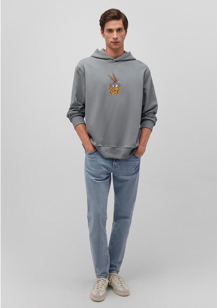 Bugs Bunny Baskılı Gri SWEATSHIRT0S10102-70098