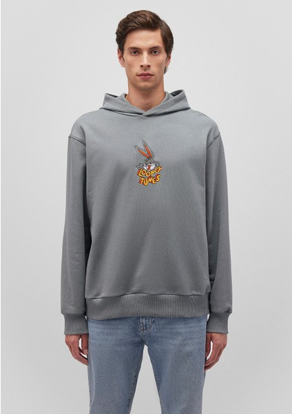 Bugs Bunny Baskılı Gri SWEATSHIRT0S10102-70098