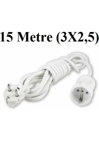 Uzatma Seyyar Kablosu 15 Metre Tekli Priz 3x2,5 mm Seyyar Uzatma Kablosu fiyatları