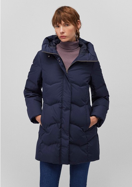 Kapüşonlu Lacivert Şişme Mont 1110439-83699 fiyatları