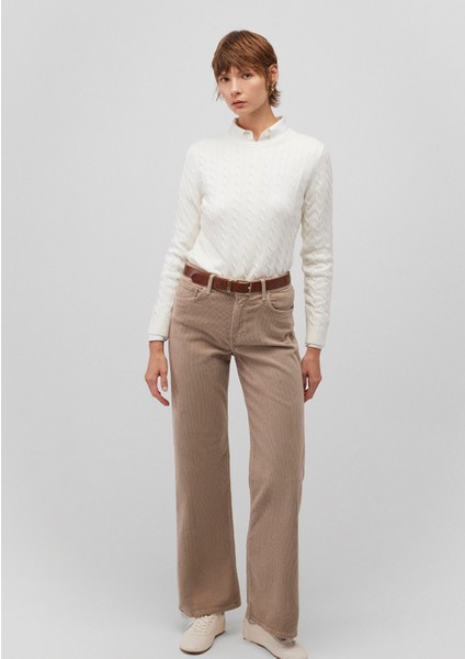 Malibu Kahverengi Kadife Pantolon 1010152-88345 modelleri