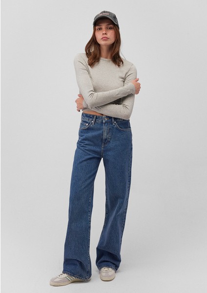 Victoria All Blue Vintage Indigo Mavisi Jean PANTOLON101072-88186 fiyatları